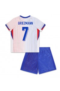 Frankrijk Antoine Griezmann #7 Babytruitje Uit tenue Kind EK 2024 Korte Mouw (+ Korte broeken)